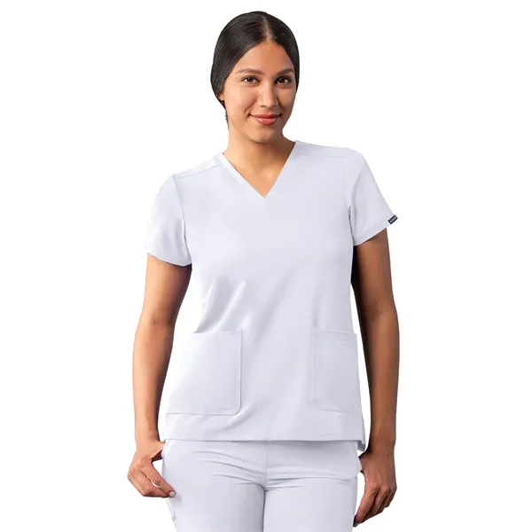 Adar Addition Modern V-Neck Scrub Top... from ASI 86018 Scrub Authority / Uniform Stores