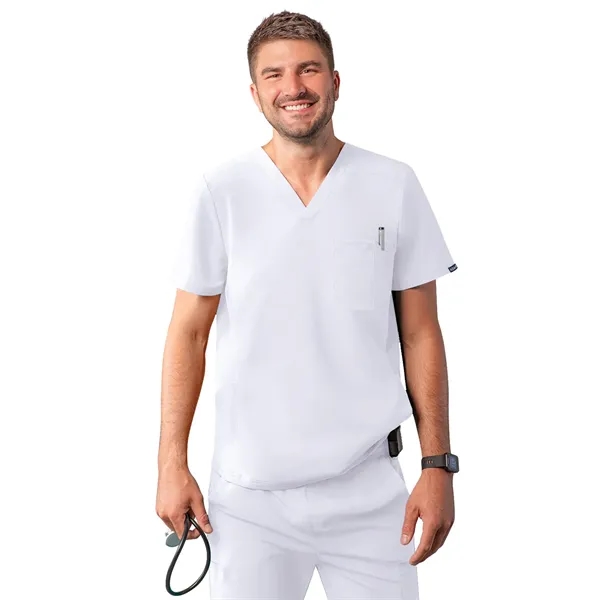 Adar Addition Modern Multi-Pocket V-Neck Scrub Top... from ASI 86018 Scrub Authority / Uniform Stores