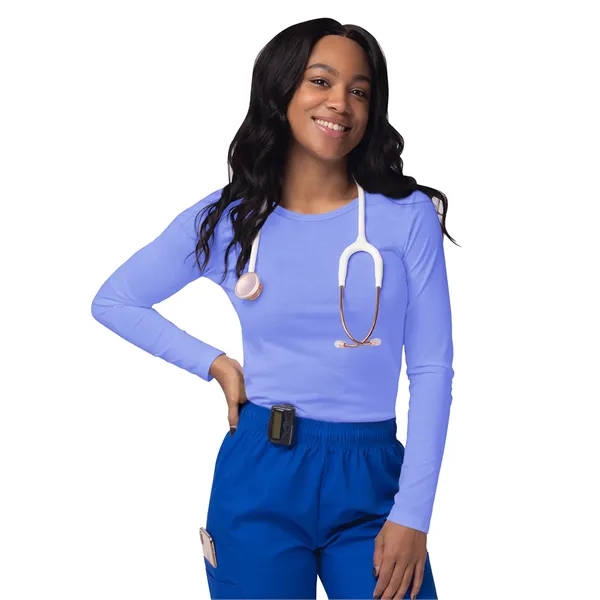 Adar Sivvan Long Sleeve Comfort Underscrub Tee... from ASI 86018 Scrub Authority / Uniform Stores