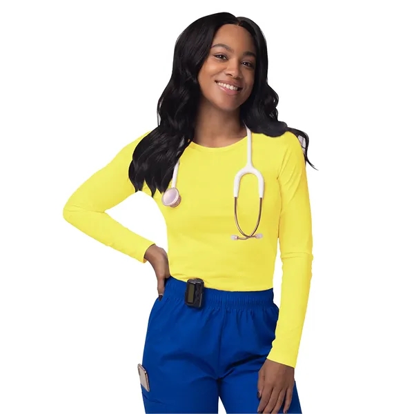 Adar Sivvan Long Sleeve Comfort Underscrub Tee... from ASI 86018 Scrub Authority / Uniform Stores