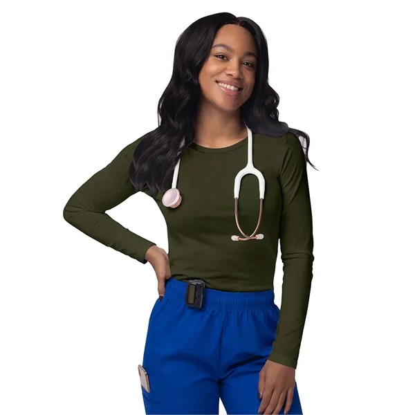 Adar Sivvan Long Sleeve Comfort Underscrub Tee... from ASI 86018 Scrub Authority / Uniform Stores