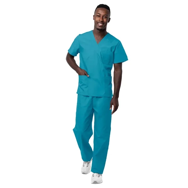 Adar Sivvan Unisex V-Neck/Drawstring Pants Scrubs Set... from ASI 86018 Scrub Authority / Uniform Stores