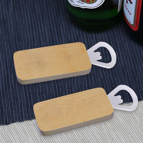 Maple wood magnetic bottle opener... from ASI 73010 Natico Originals Inc