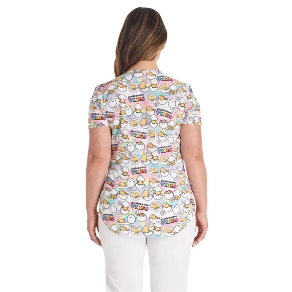 Cherokee Tooniforms V-Neck Print Top TF737... from ASI 86018 Scrub Authority / Uniform Stores