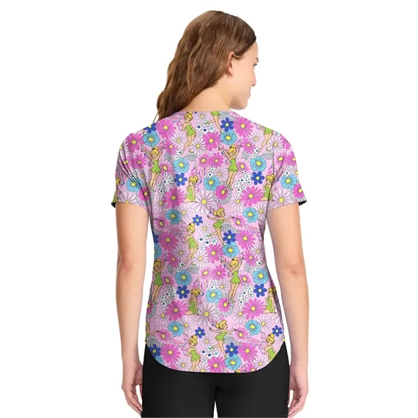 Cherokee Tooniforms V-Neck Print Top TF737... from ASI 86018 Scrub Authority / Uniform Stores