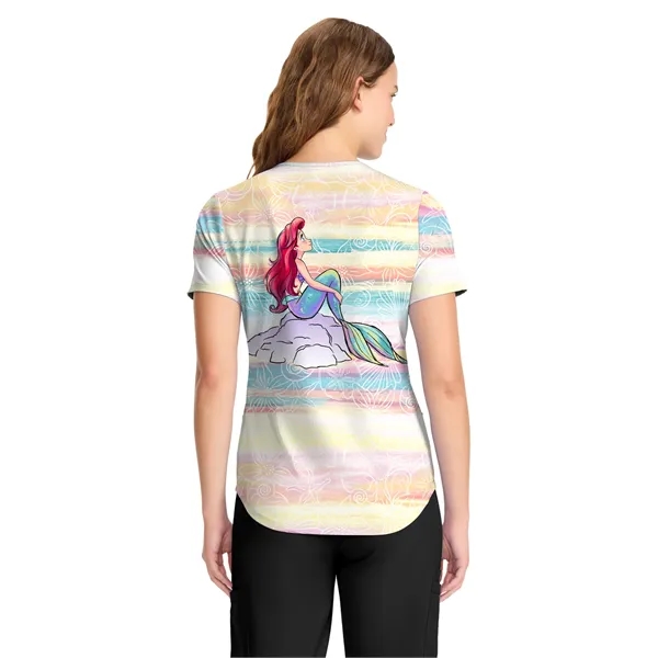 Cherokee Tooniforms V-Neck Print Top TF737... from ASI 86018 Scrub Authority / Uniform Stores