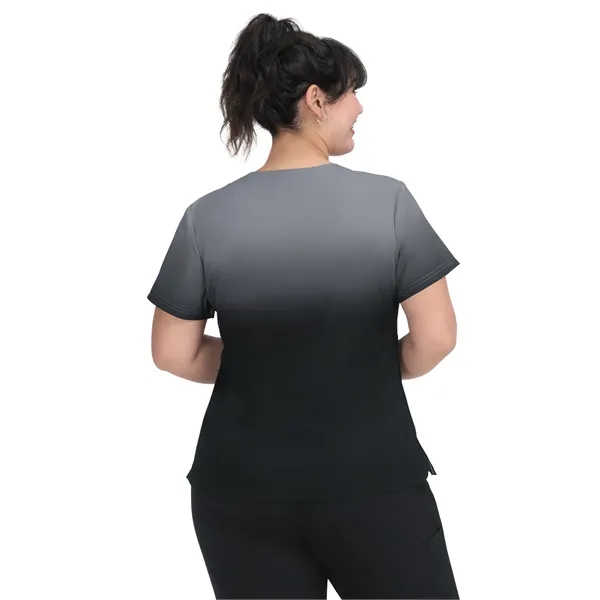 koi - Lite - Women's 2-Pocket V-Neck Ombre Print Reclaim...... from ASI 86018 Scrub Authority / Uniform Stores