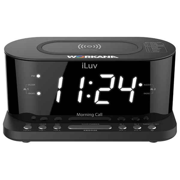 iLuv® Qi Wireless Charger / LED Alarm Clock... from ASI 89320 Starline USA Inc