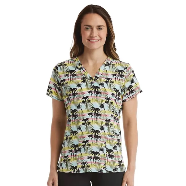 ScrubJoy - Originals - Women's Two-Pocket V-Neck Print Sc...... from ASI 86018 Scrub Authority / Uniform Stores