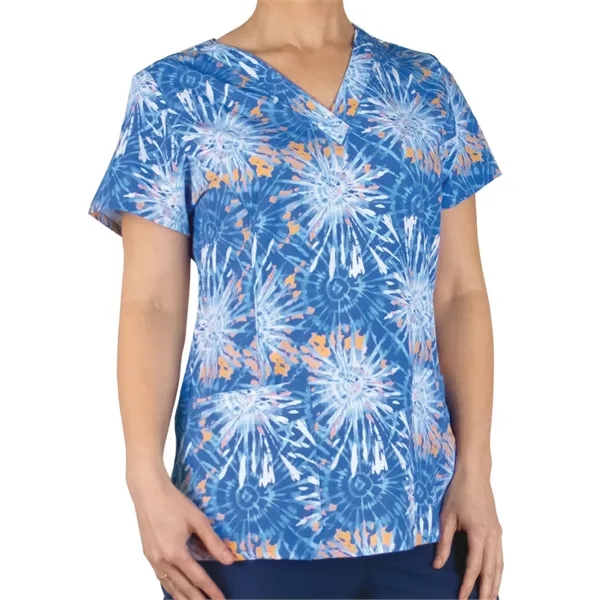 ScrubJoy - Originals - Women's Two-Pocket V-Neck Print Sc...... from ASI 86018 Scrub Authority / Uniform Stores