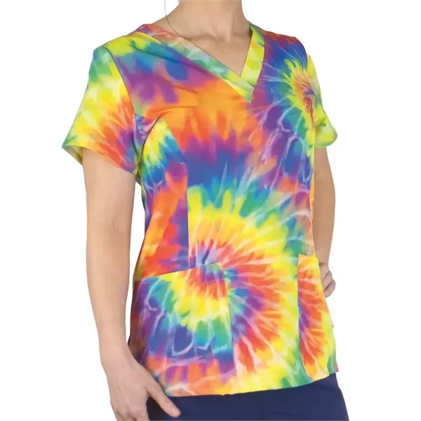 ScrubJoy - Originals - Women's Two-Pocket V-Neck Print Sc...... from ASI 86018 Scrub Authority / Uniform Stores