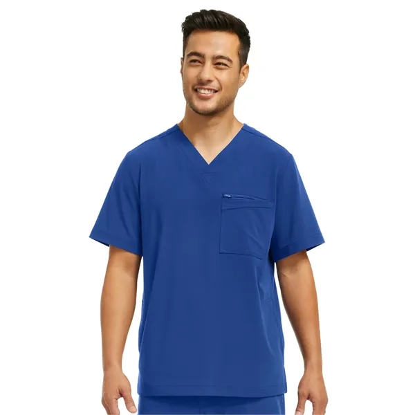 White Cross - CRFT - Men's 4-Pocket V-Neck Scrub Top... from ASI 86018 Scrub Authority / Uniform Stores