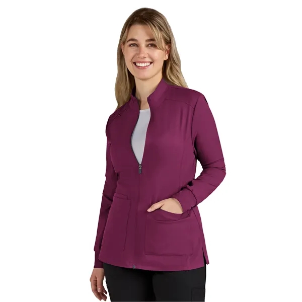 koi - Cureology - Women's 2-Pocket Zipper-Front Geneses S...... from ASI 86018 Scrub Authority / Uniform Stores