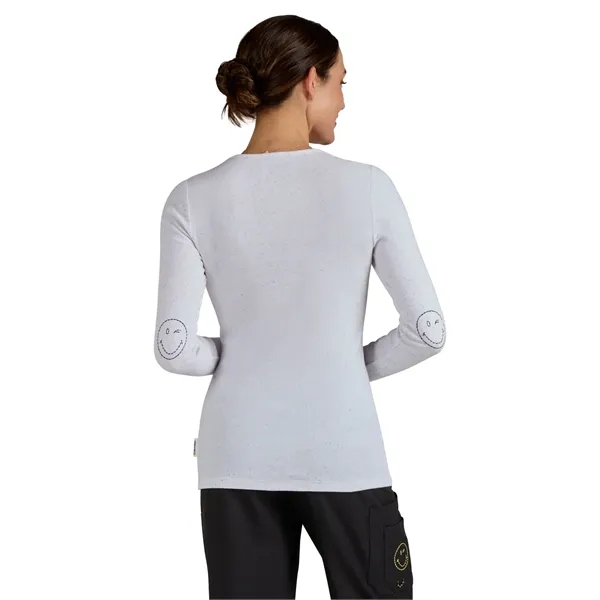 koi - Smiley World - Women's Speckled Rib Face Elbow Tend...... from ASI 86018 Scrub Authority / Uniform Stores