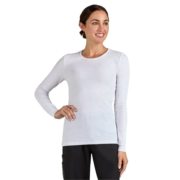 koi - Smiley World - Women's Speckled Rib Face Elbow Tend...... from ASI 86018 Scrub Authority / Uniform Stores