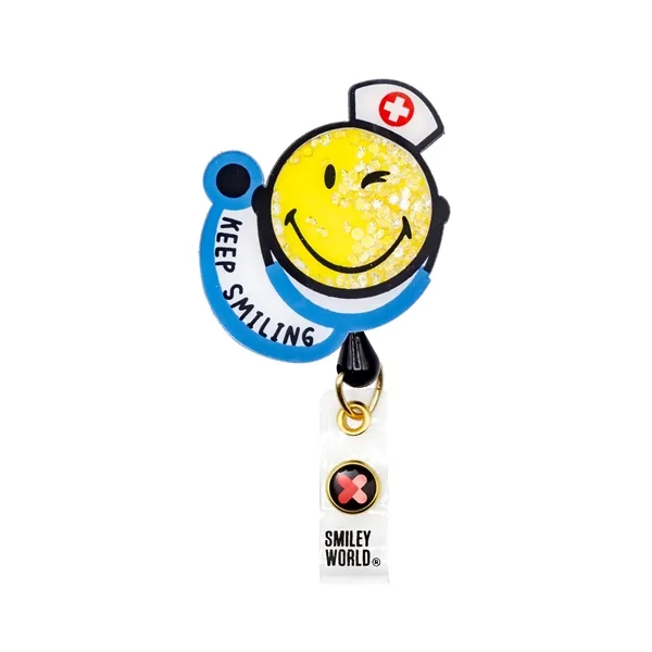 koi - Smiley World - Shaker-Style Badge Reel... from ASI 86018 Scrub Authority / Uniform Stores