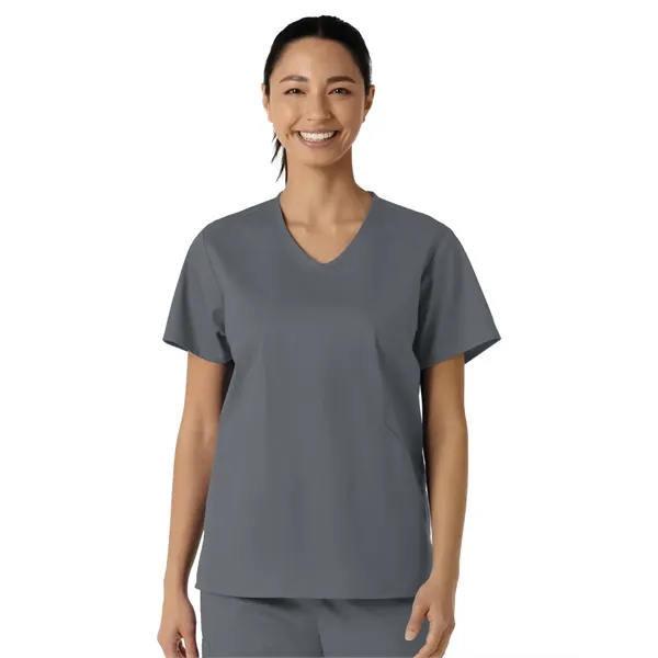 Wink - WORK - Women's Three-Pocket Curved V-Neck Scrub Top... from ASI 86018 Scrub Authority / Uniform Stores