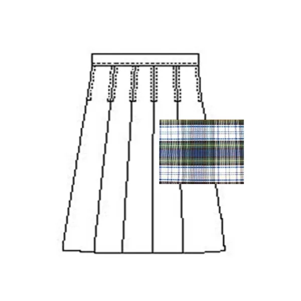 A+ Uniforms - Girls' Model 43 Blend Plaid Skirt... from ASI 86018 Scrub Authority / Uniform Stores