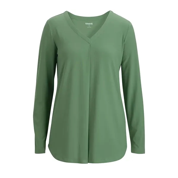 Edwards Garment - Women's Pocketless Soft Pleated Blouse... from ASI 86018 Scrub Authority / Uniform Stores