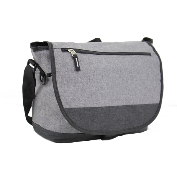 15" x 12" x 6" messenger style laptop bag with zippered... from ASI 37980 Bagworld