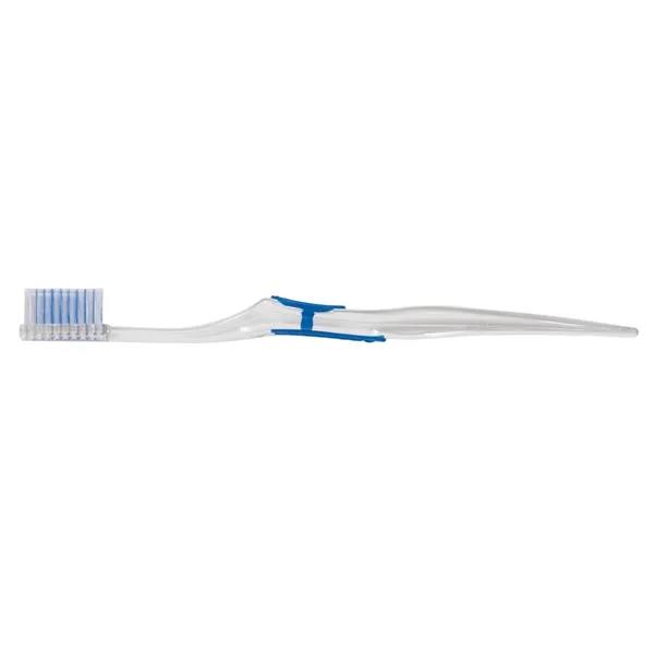 Clear Accent Toothbrush... from ASI 56100 Gemini Ind Inc / Geminiline Arch Promo Group LLC