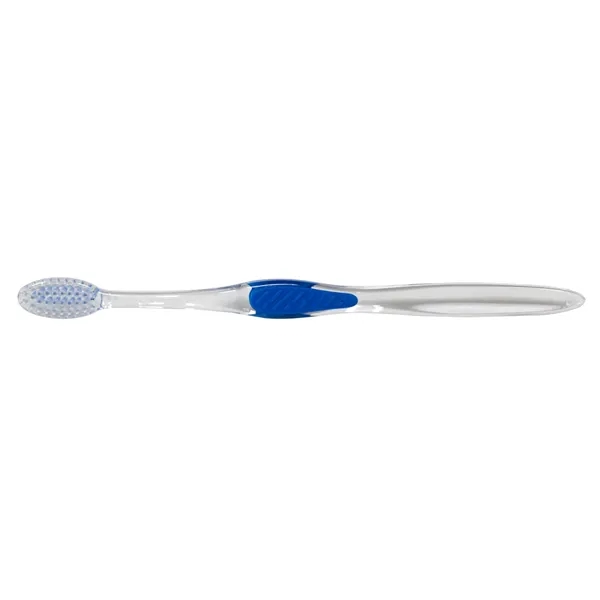 Clear Accent Toothbrush... from ASI 56100 Gemini Ind Inc / Geminiline Arch Promo Group LLC