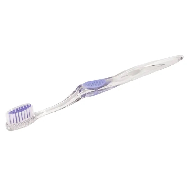 Clear Accent Toothbrush... from ASI 56100 Gemini Ind Inc / Geminiline Arch Promo Group LLC
