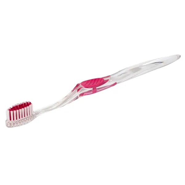 Clear Accent Toothbrush... from ASI 56100 Gemini Ind Inc / Geminiline Arch Promo Group LLC