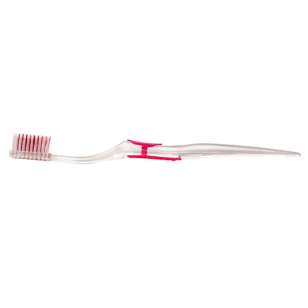 Clear Accent Toothbrush... from ASI 56100 Gemini Ind Inc / Geminiline Arch Promo Group LLC