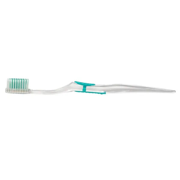 Clear Accent Toothbrush... from ASI 56100 Gemini Ind Inc / Geminiline Arch Promo Group LLC