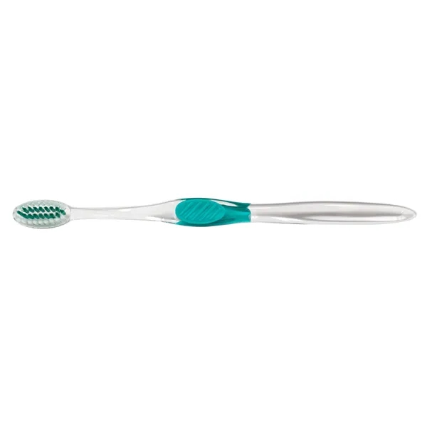 Clear Accent Toothbrush... from ASI 56100 Gemini Ind Inc / Geminiline Arch Promo Group LLC