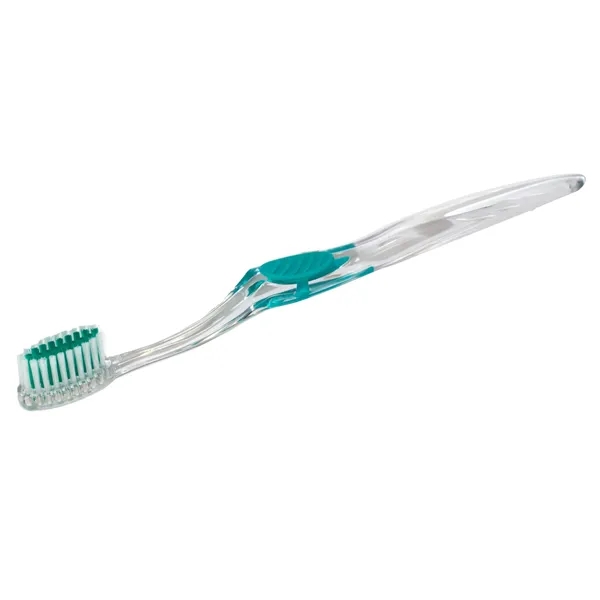 Clear Accent Toothbrush... from ASI 56100 Gemini Ind Inc / Geminiline Arch Promo Group LLC