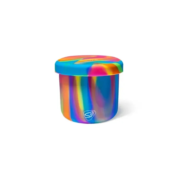 Durable 10 oz silicone bowl with secure lid, oven-safe, and perfect... from ASI 72657 Active Life Promo / Apres Ski Active Life
