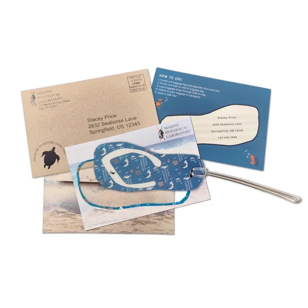 Shoe luggage tag in kraft envelope... from ASI 44830 The Chest