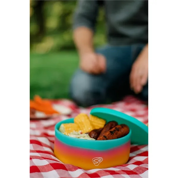 30 oz silicone lidded bowl, durable and eco-friendly, ideal for custom... from ASI 72657 Active Life Promo / Apres Ski Active Life