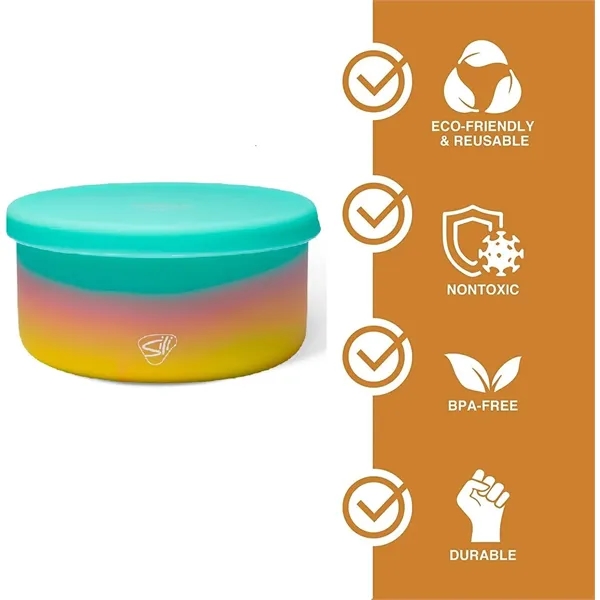 30 oz silicone lidded bowl, durable and eco-friendly, ideal for custom... from ASI 72657 Active Life Promo / Apres Ski Active Life