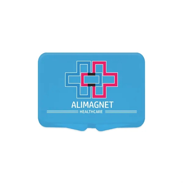 Digital full color imprinted, USA made, mini pill box with hinged... from ASI 54040 Fey Promo