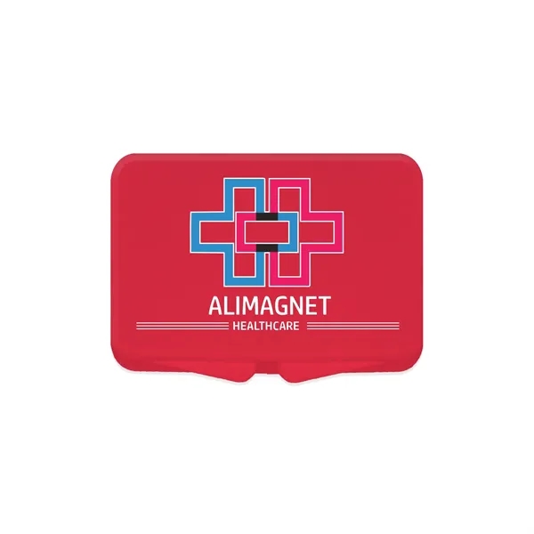 Digital full color imprinted, USA made, mini pill box with hinged... from ASI 54040 Fey Promo