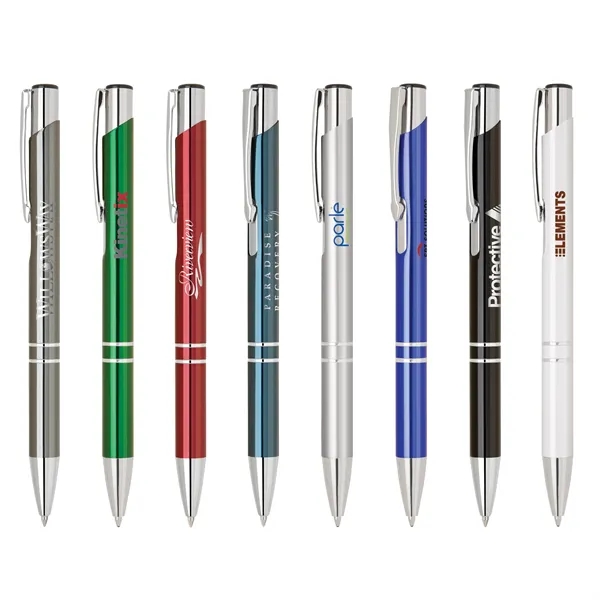 Aluminum ballpoint pen with click-action mechanism, anodized color and high gloss... from ASI 68190 Lungsal / Lungsal