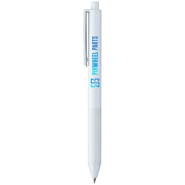 Matte gel pen with Euro-inspired design, soft-touch finish, and a grooved... from ASI 61966 HPG / Hub Pen