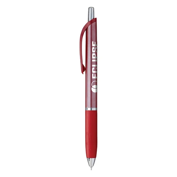 Glossy fashion pen with chrome accents, jumbo shimmering grip, and smooth... from ASI 61966 HPG / Hub Pen