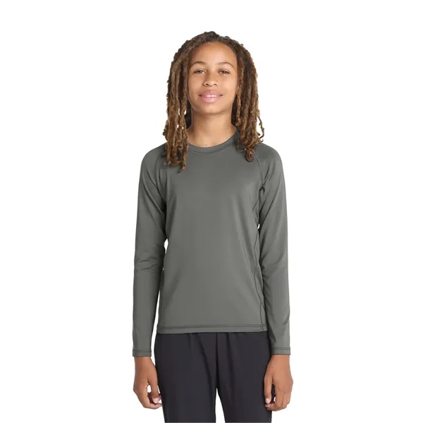 Sport-Tek Youth Long Sleeve Rashguard Tee.... from ASI 84863 SanMar
