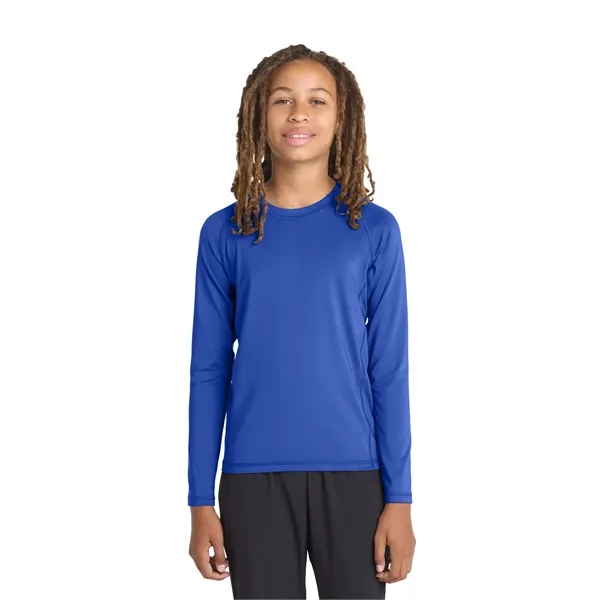 Sport-Tek Youth Long Sleeve Rashguard Tee.... from ASI 84863 SanMar