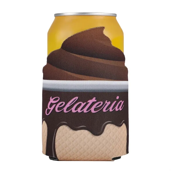 A fun can cooler made from high-density open-cell foam, shaped like... from ASI 61966 HPG / Best Promotions USA