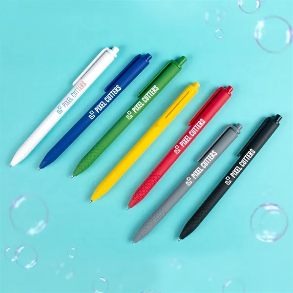 Gel pen made from recycled ABS plastic with a comfy bubble... from ASI 61966 HPG / Hub Pen