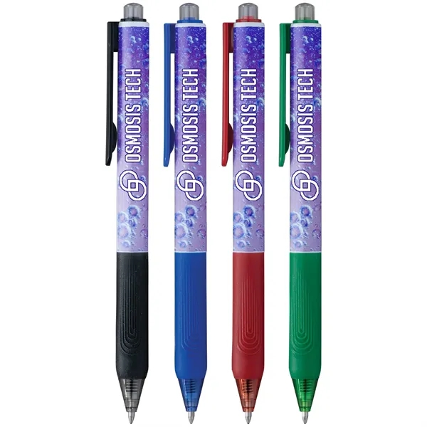 Full-color 360 imprint pen with a textured grip and smooth, quick-dry... from ASI 61966 HPG / Hub Pen
