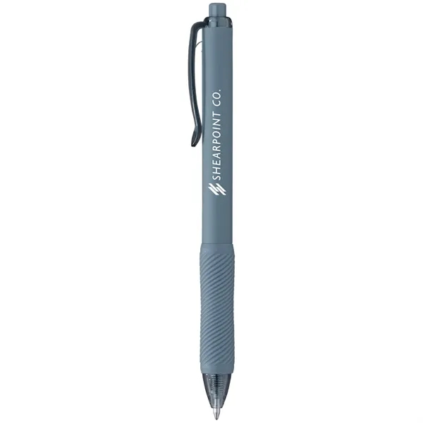 A soft-touch gel pen in matte colors with a sculpted grip... from ASI 61966 HPG / Hub Pen