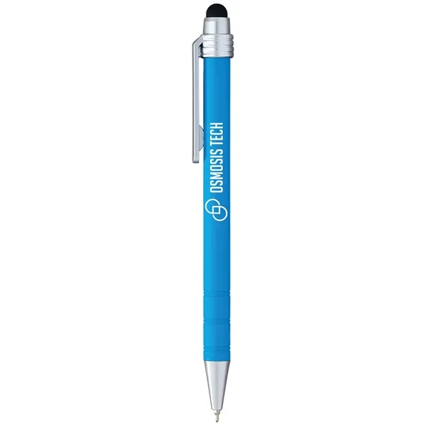 Stylus pen made from recycled ABS plastic with hybrid ink, soft-touch... from ASI 61966 HPG / Hub Pen