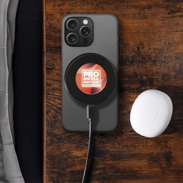 Wireless charger with ambient glow lighting. Fast charging and decorative illumination... from ASI 61966 HPG / OrigAudio