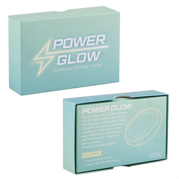 Wireless charger with ambient glow lighting. Fast charging and decorative illumination... from ASI 61966 HPG / OrigAudio